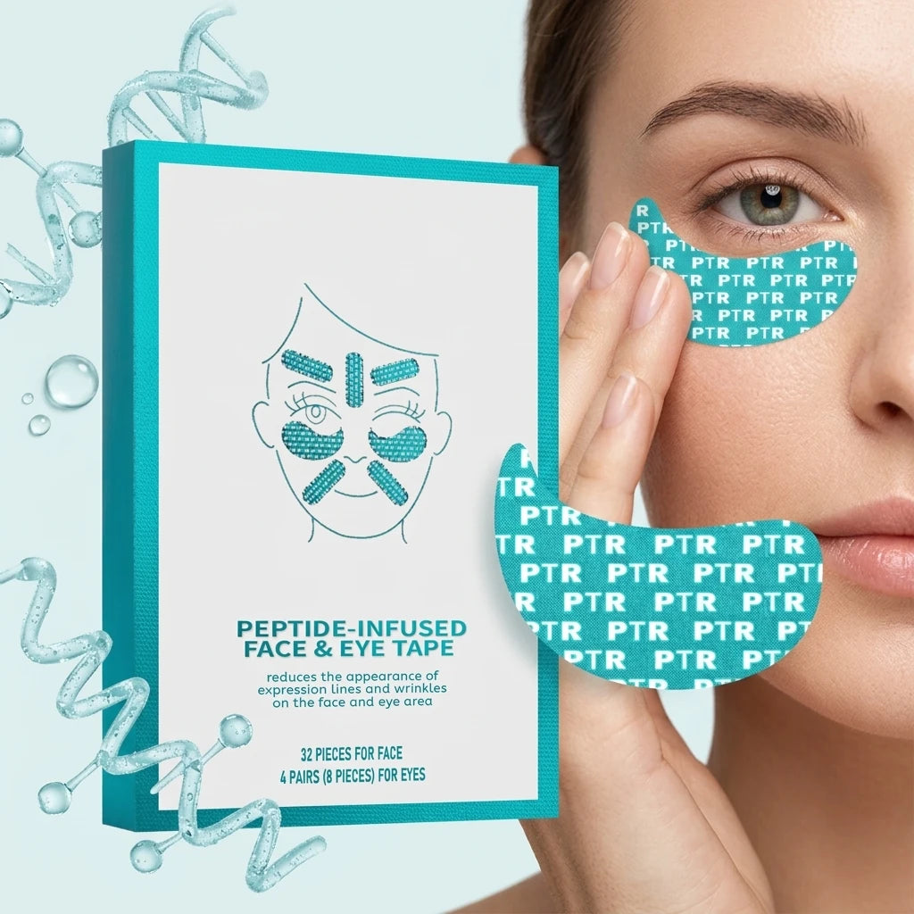 Collagen Peptide Face Eye Mask Tape Reduce Facial Wrinkles Improve Eyes Fine Lines Lift Firm Facial Mask Women Daily Skin Care