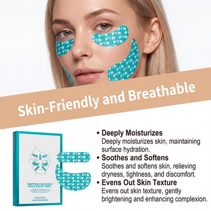 Collagen Peptide Face Eye Mask Tape Reduce Facial Wrinkles Improve Eyes Fine Lines Lift Firm Facial Mask Women Daily Skin Care