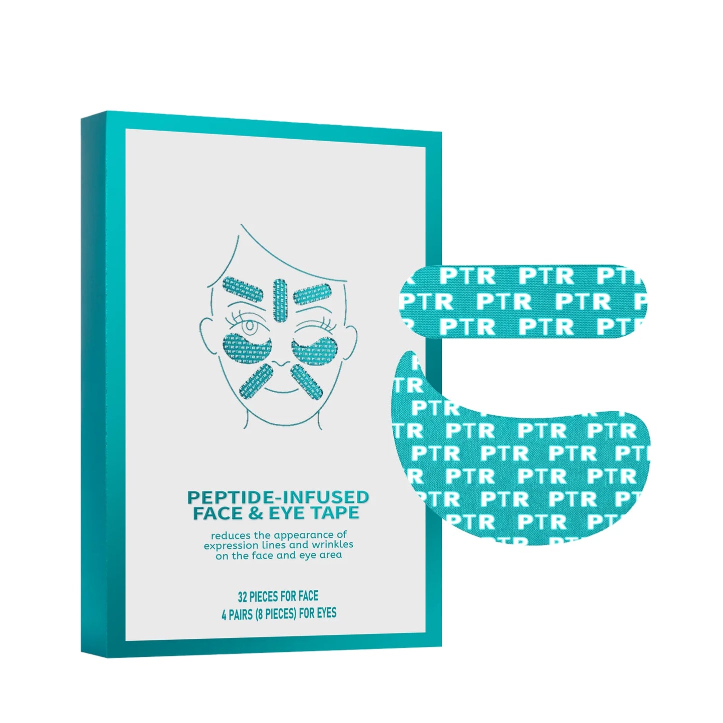 Collagen Peptide Face Eye Mask Tape Reduce Facial Wrinkles Improve Eyes Fine Lines Lift Firm Facial Mask Women Daily Skin Care