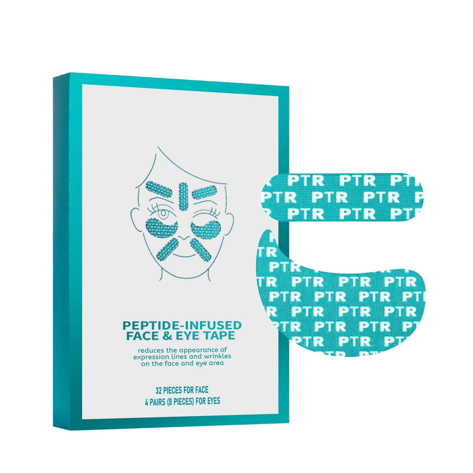 Collagen Peptide Face Eye Mask Tape Reduce Facial Wrinkles Improve Eyes Fine Lines Lift Firm Facial Mask Women Daily Skin Care